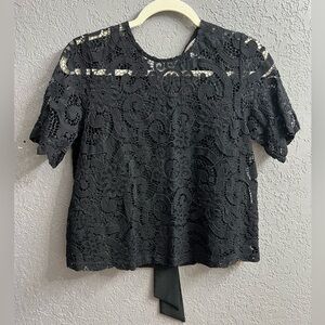 Nanette Lapore black lace top